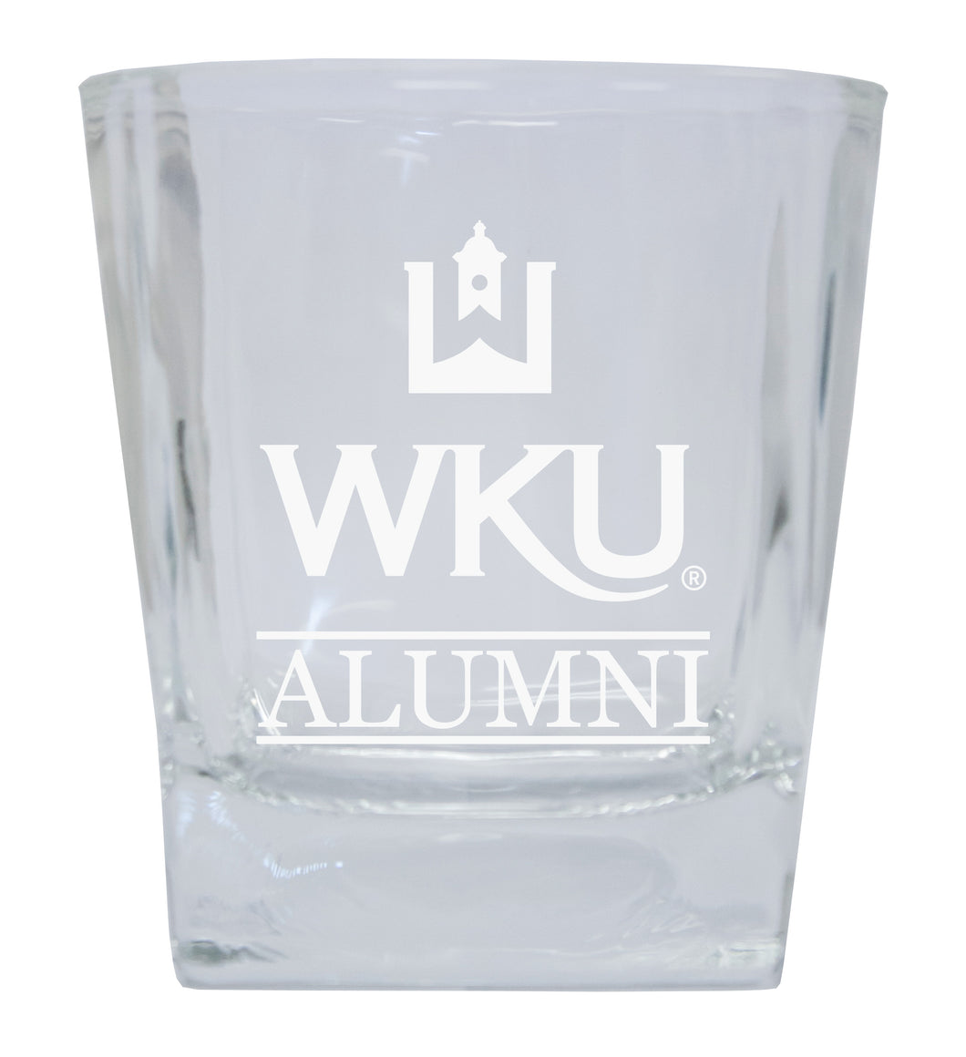 Western Kentucky Hilltoppers  Alumni Elegance 10oz Etched Glass Tumbler