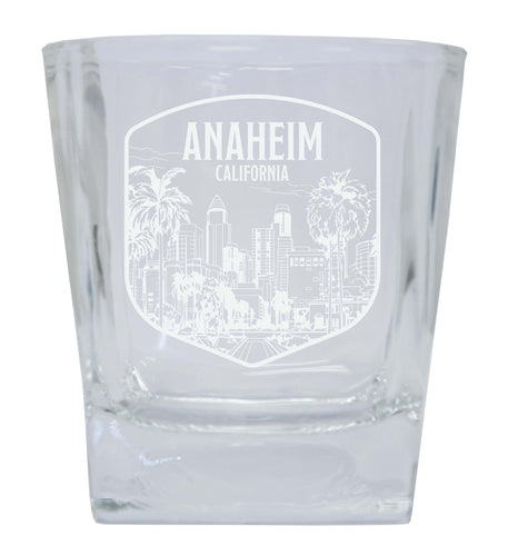 Anaheim California Souvenir 10 oz Engraved Whiskey Glass Rocks Glass 2-Pack