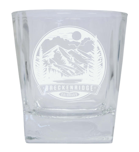 Brekenridge Colorado Souvenir 10 oz Engraved Whiskey Glass Rocks Glass Single Unit