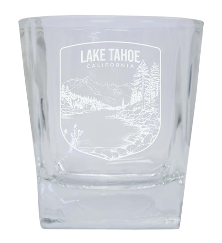 Lake Tahoe California Souvenir 10 oz Engraved Whiskey Glass Rocks Glass Single Unit