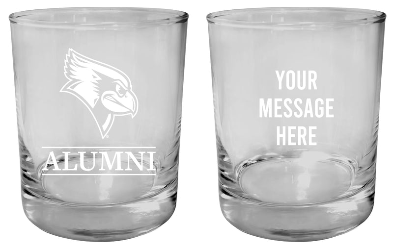 Illinois State Redbirds Customizable 11 oz Round College Whiskey Glass – Officially Licensed Engraved Design Alumni