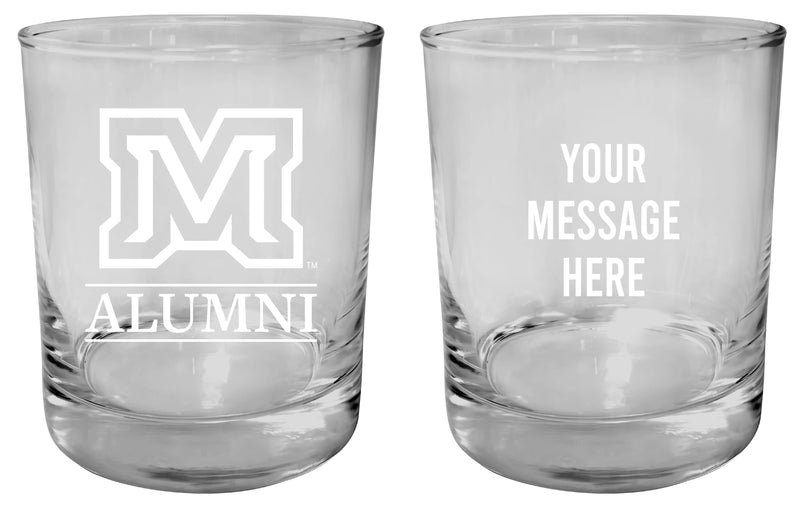 Montana State Bobcats Customizable 11 oz Round College Whiskey Glass – Officially Licensed Engraved Design Alumni