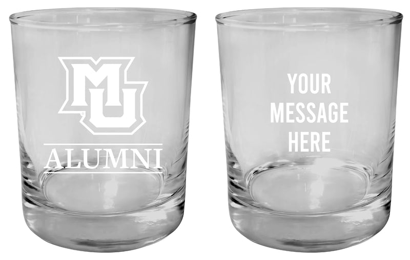Marquette Golden Eagles Customizable 11 oz Round College Whiskey Glass – Officially Licensed Engraved Design Alumni
