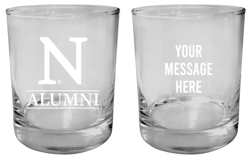Northwestern University Wildcats Customizable 11 oz Round College Whiskey Glass – Officially Licensed Engraved Design Alumni