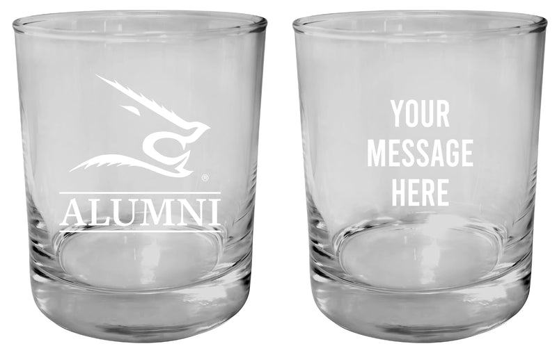 Texas A&M Kingsville Javelinas Customizable 11 oz Round College Whiskey Glass – Officially Licensed Engraved Design Alumni