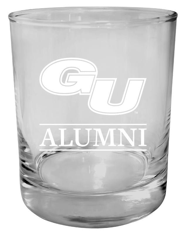 Gonzaga Bulldogs 11 oz Round Whiskey Glass – Officially Licensed Engraved Alumni Design 