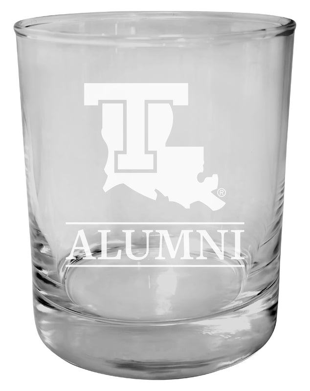 Louisiana Tech Bulldogs 11 oz Round Whiskey Glass – Officially Licensed Engraved Alumni Design 