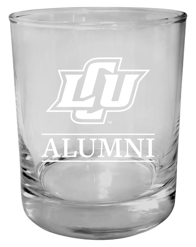 Lubbock Christian University Chaparral 11 oz Round Whiskey Glass – Officially Licensed Engraved Alumni Design 