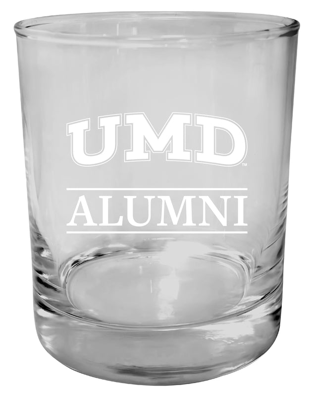 Minnesota Duluth Bulldogs 11 oz Round Whiskey Glass – Officially Licensed Engraved Alumni Design 