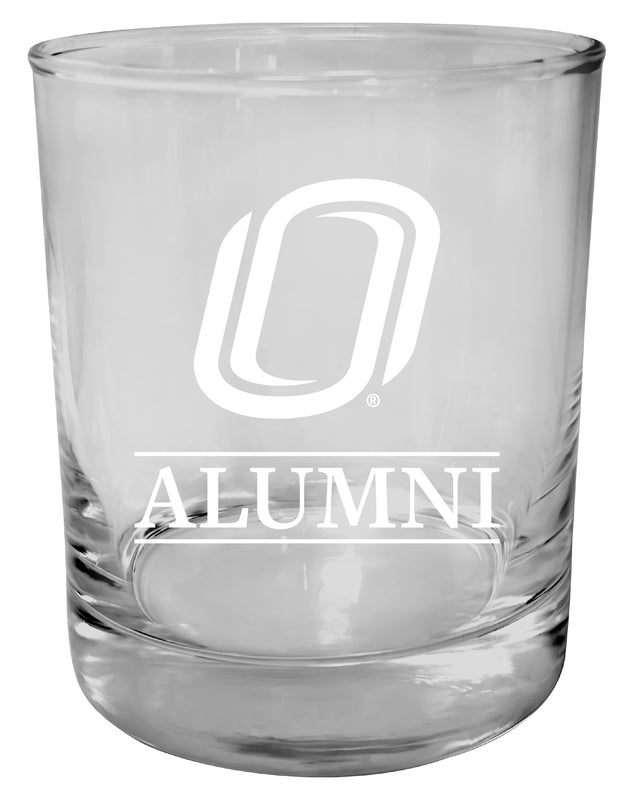 Nebraska at Omaha 11 oz Round Whiskey Glass – Officially Licensed Engraved Alumni Design 