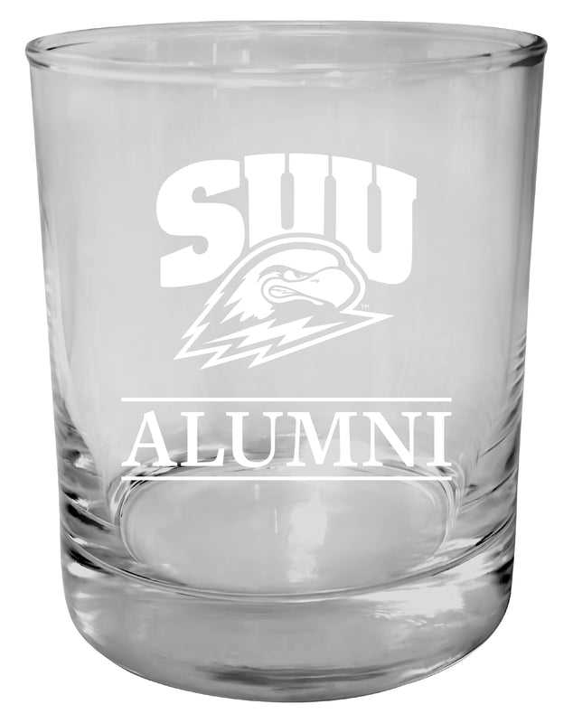 Southern Utah University 11 oz Round Whiskey Glass – Officially Licensed Engraved Alumni Design 