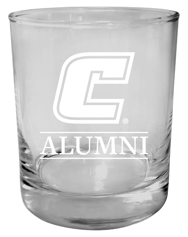 University of Tennessee at Chattanooga 11 oz Round Whiskey Glass – Officially Licensed Engraved Alumni Design 