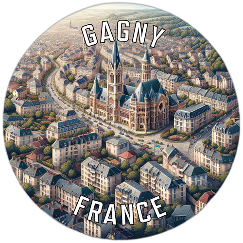 Gagny France Souvenir Vinyl Decal Sticker 2-Inch