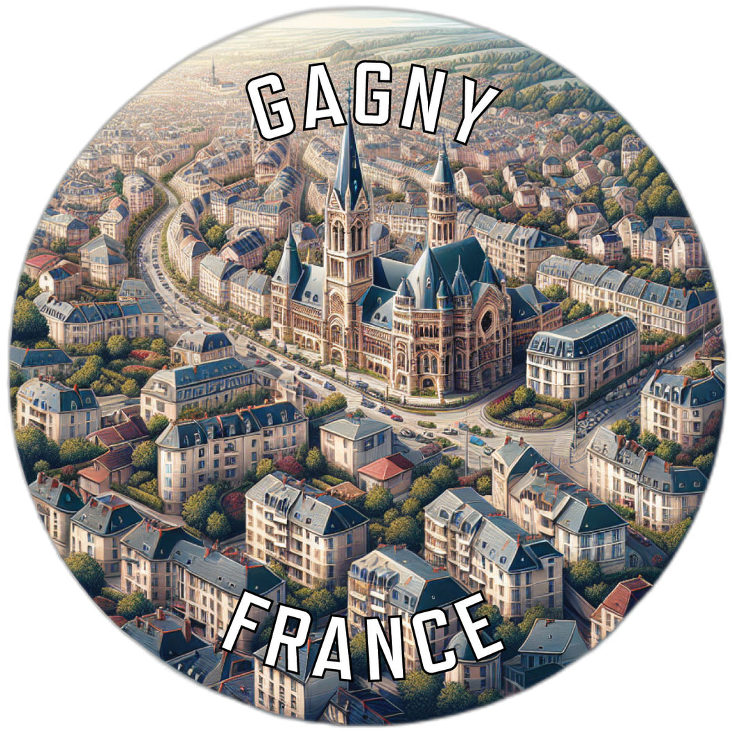 Gagny France Souvenir Vinyl Decal Sticker 2-Inch