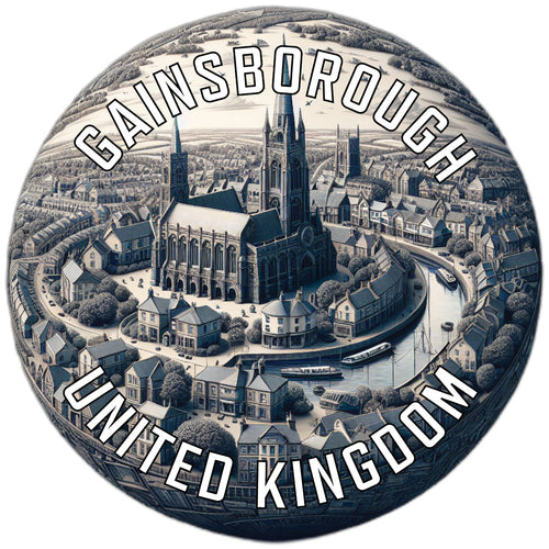 Gainsborough United Kingdom Souvenir Vinyl Decal Sticker 6-Inch