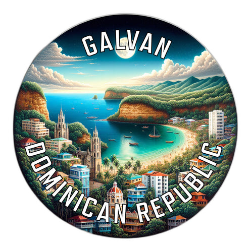 Galvan Dominican Republic Souvenir Vinyl Decal Sticker 2-Inch