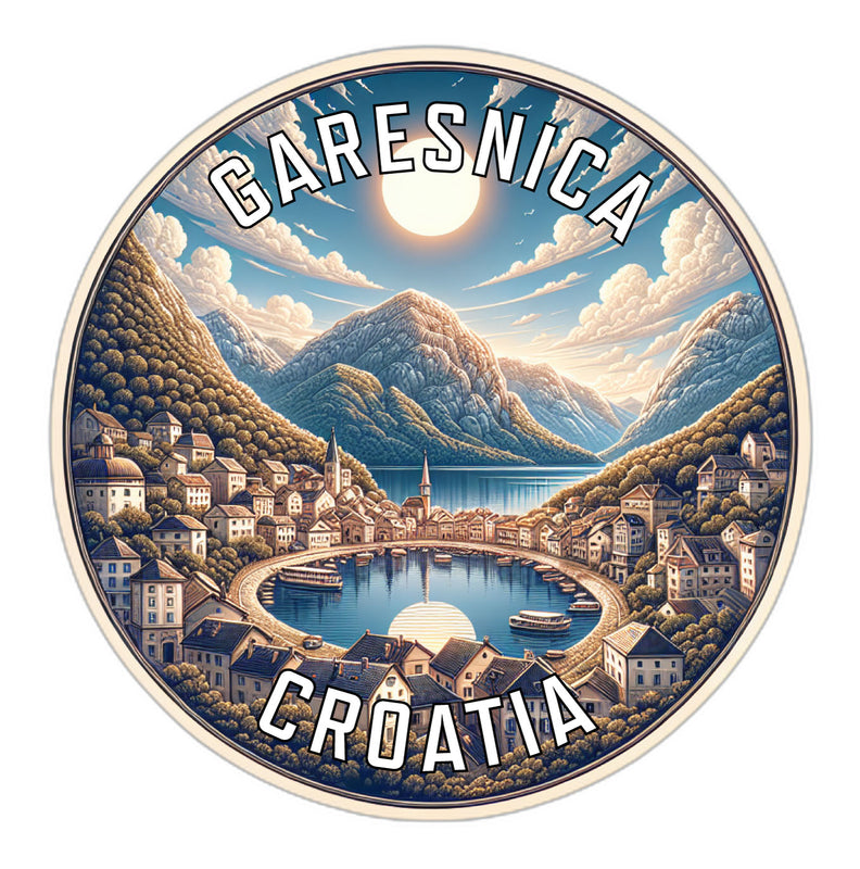 Garesnica Croatia Souvenir Die Cut Flat Magnet 2-Inch