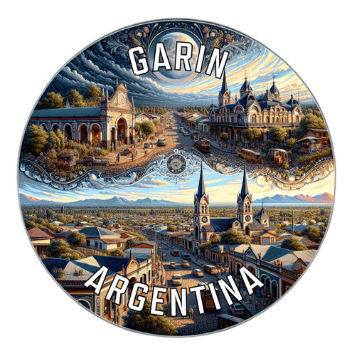 Garin Argentina Souvenir Die Cut Flat Magnet 3-Inch