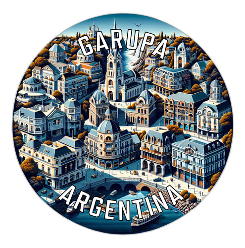 Garupa Argentina Souvenir Vinyl Decal Sticker 2-Inch