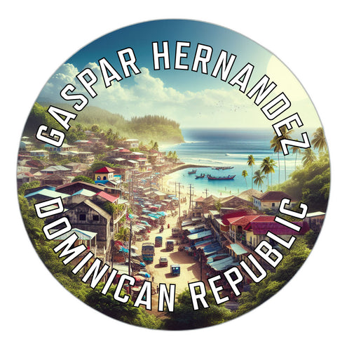 Gaspar Hernandez Dominican Republic Souvenir Vinyl Decal Sticker 6-Inch