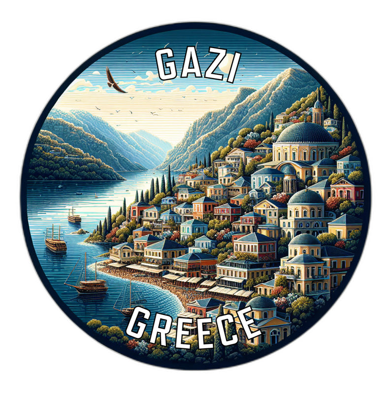 Gazi Greece Souvenir Vinyl Decal Sticker 6-Inch