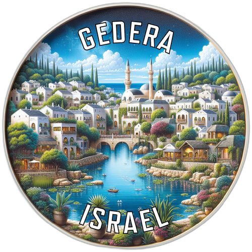 Gedera Israel Souvenir Vinyl Decal Sticker 3-Inch
