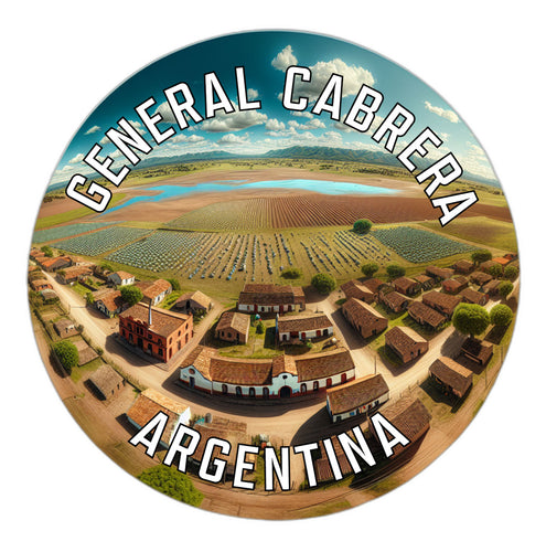 General Cabrera Argentina Souvenir Die Cut Flat Magnet 6-Inch