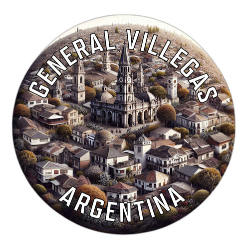 General Villegas Argentina Souvenir Die Cut Flat Magnet 6-Inch