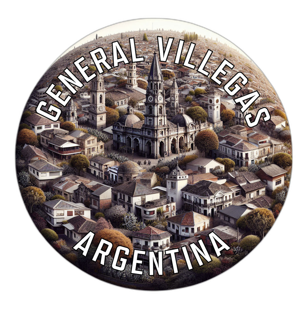 General Villegas Argentina Souvenir Die Cut Flat Magnet 6-Inch