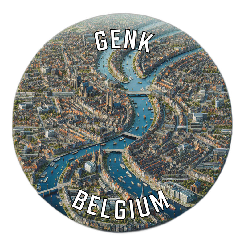 Genk Belgium Souvenir Vinyl Decal Sticker 6-Inch