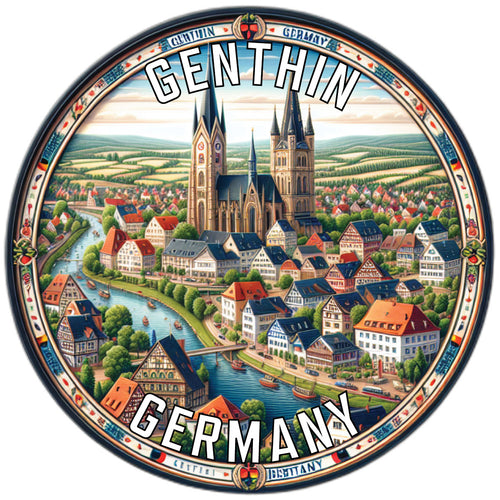 Genthin Germany Souvenir Vinyl Decal Sticker 3-Inch