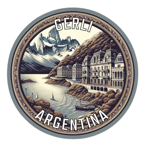Gerli Argentina Souvenir Die Cut Flat Magnet 2-Inch