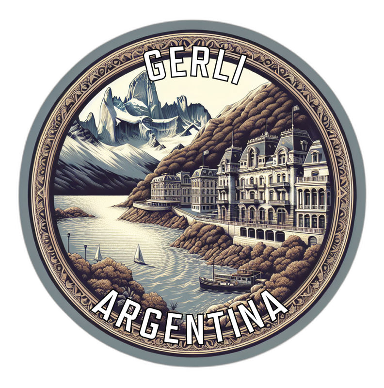 Gerli Argentina Souvenir Die Cut Flat Magnet 2-Inch