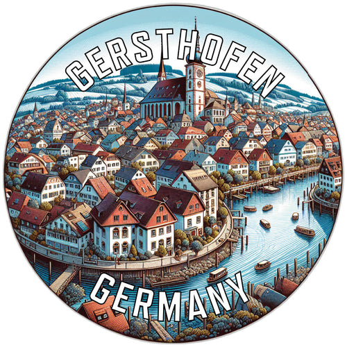 Gersthofen Germany Souvenir Vinyl Decal Sticker 2-Inch