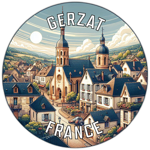 Gerzat France Souvenir Vinyl Decal Sticker 6-Inch