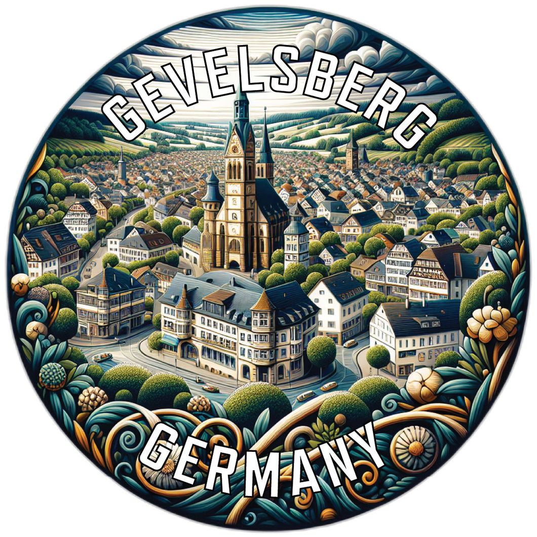 Gevelsberg Germany Souvenir Vinyl Decal Sticker 6-Inch