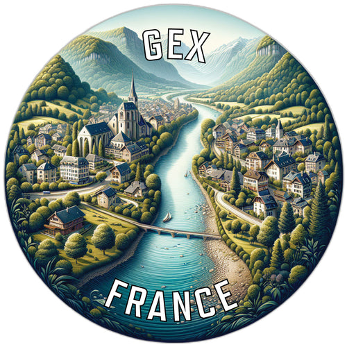 Gex France Souvenir Vinyl Decal Sticker 6-Inch