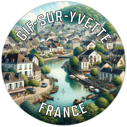 Gif sur Yvette France Souvenir Vinyl Decal Sticker 6-Inch