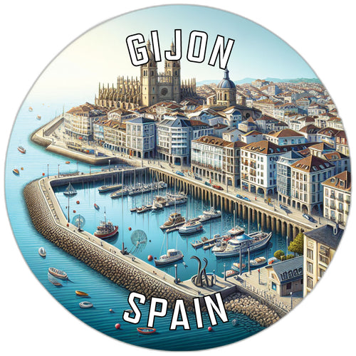 Gijon Spain Souvenir Vinyl Decal Sticker 2-Inch