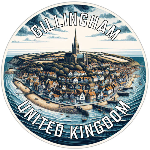 Gillingham United Kingdom Souvenir Vinyl Decal Sticker 6-Inch