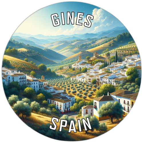 Gines Spain Souvenir Vinyl Decal Sticker 6-Inch