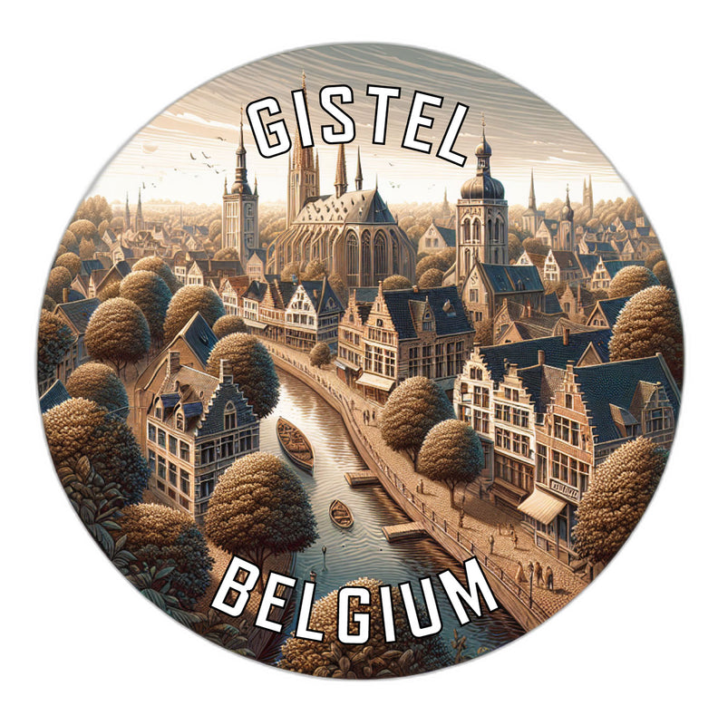 Gistel Belgium Souvenir Vinyl Decal Sticker 6-Inch