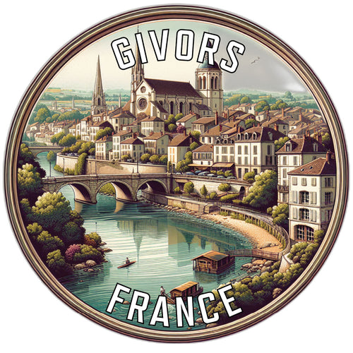 Givors France Souvenir Vinyl Decal Sticker 3-Inch