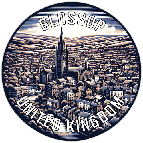 Glossop United Kingdom Souvenir Vinyl Decal Sticker 2-Inch