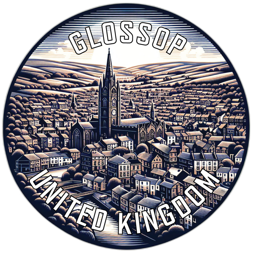 Glossop United Kingdom Souvenir Vinyl Decal Sticker 2-Inch