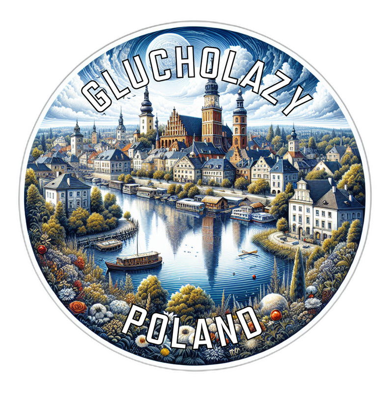Glucholazy Poland Souvenir Vinyl Decal Sticker 2-Inch