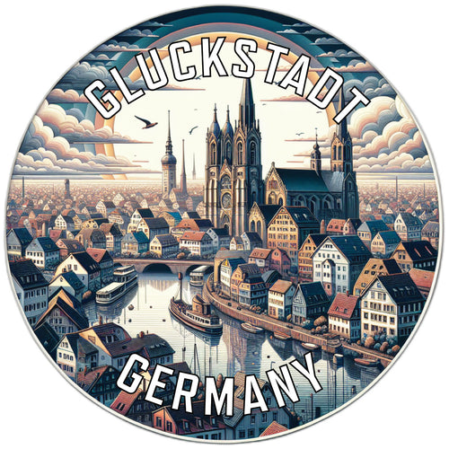 Gluckstadt Germany Souvenir Vinyl Decal Sticker 2-Inch
