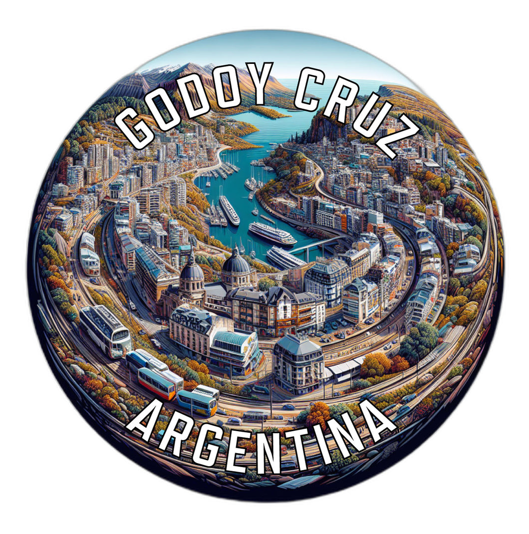 Godoy Cruz Argentina Souvenir Die Cut Flat Magnet 2-Inch