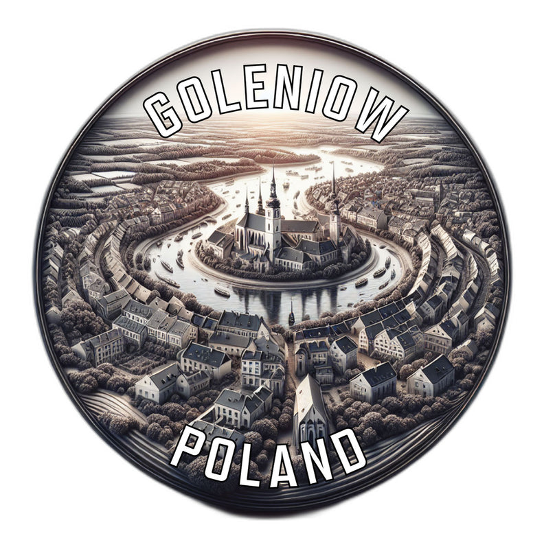 Goleniow Poland Souvenir Die Cut Flat Magnet 6-Inch