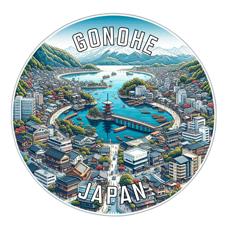 Gonohe Japan Souvenir Die Cut Flat Magnet 2-Inch
